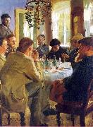 Peter Severin Kroyer The Artists Luncheon USA oil painting artist